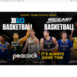 Peacock Sports Big Basketball/Big East Men's Horizontal Digital Ad.