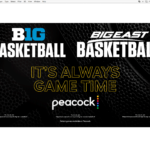 Peacock Sports Big Basketball/Big East Men's Horizontal Digital Ad.