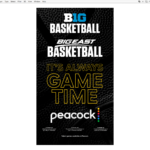 Peacock Sports Big Basketball/Big East Vertical Digital Ad.